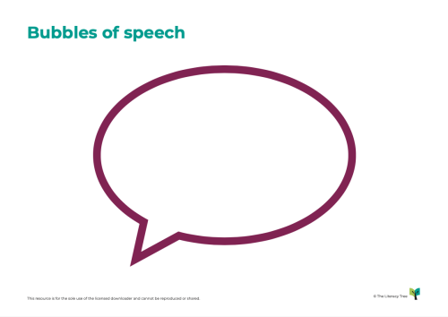 Bubbles of Speech