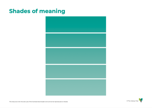 Shades of Meaning
