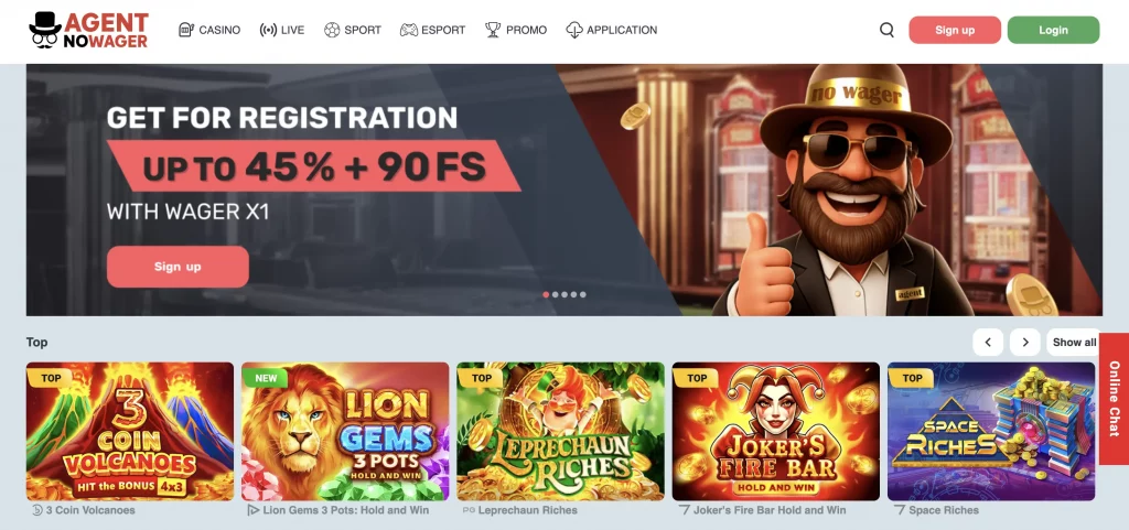 agent no wager casino non gamstop